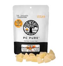 Photograph of product: PC Pure | Orange Sherbet | Gummies | 200mg