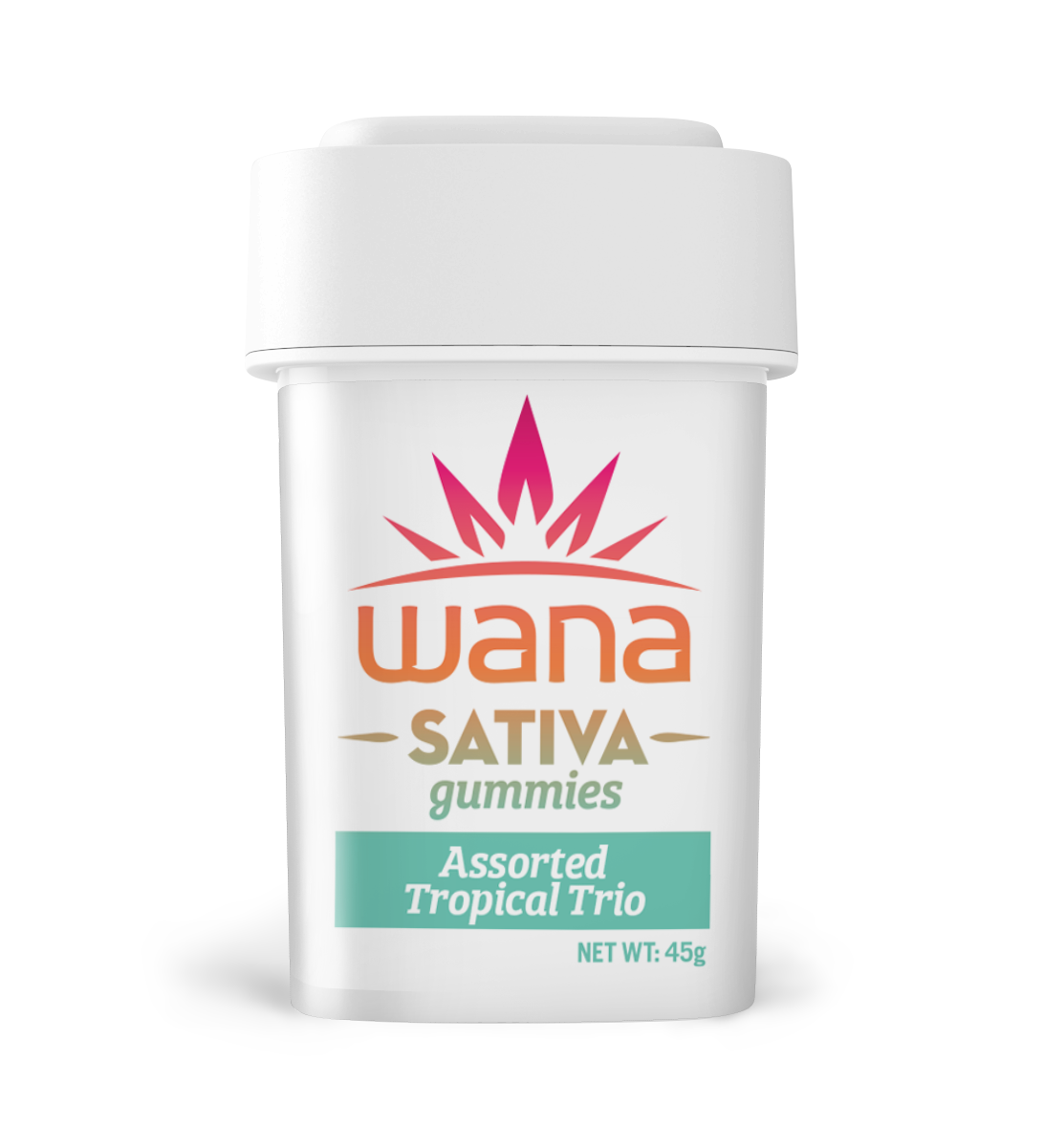 Photograph of product: Classic Assorted Sativa Tropical Trio Gummies [10 pack] | 100mg