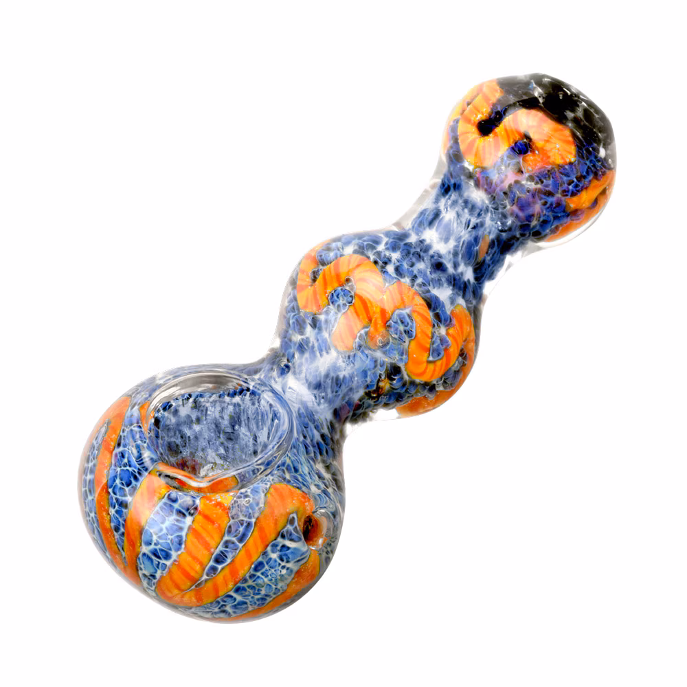 Photograph of product: Stone Frit Squiggle Hand Pipe | 3.5"