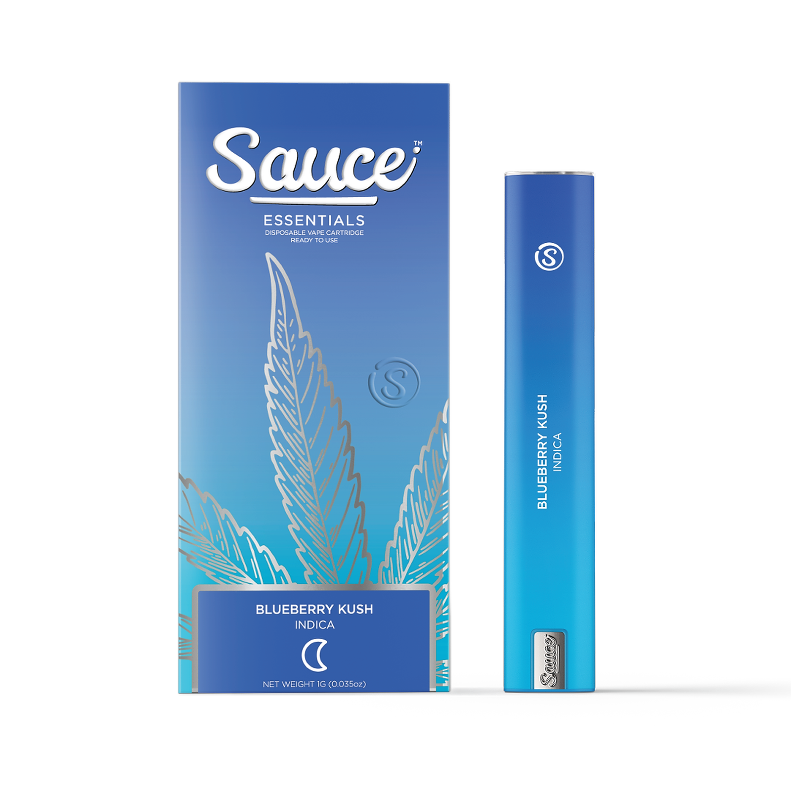 Photograph of product: Sauce Essentials Live Resin Disposable - Blueberry Kush (1.25g)