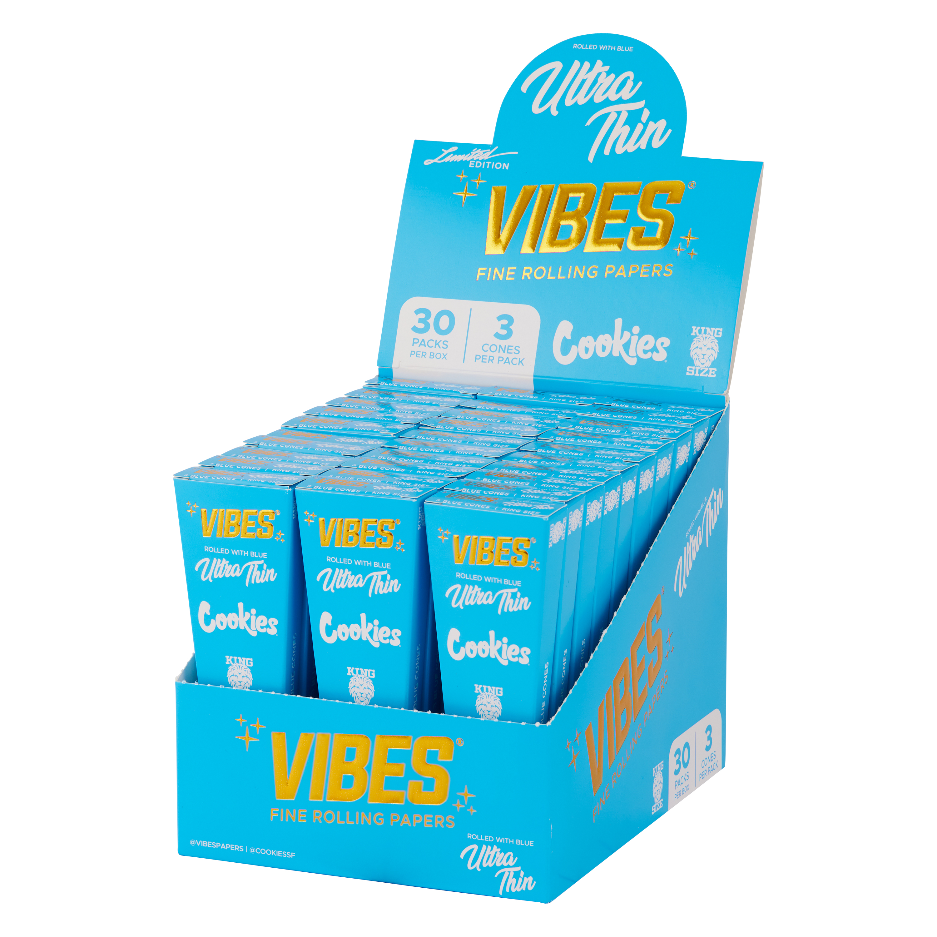 Photograph of product: VIBES x Cookies - Cones (Ultra-Thin) - - King Size