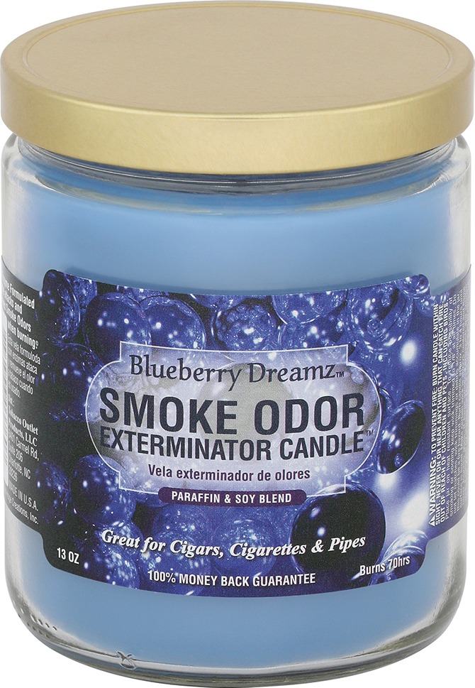 Photograph of Product: Smoke Odor Exterminator 13oz Jar Candle - Blueberry Dreamz