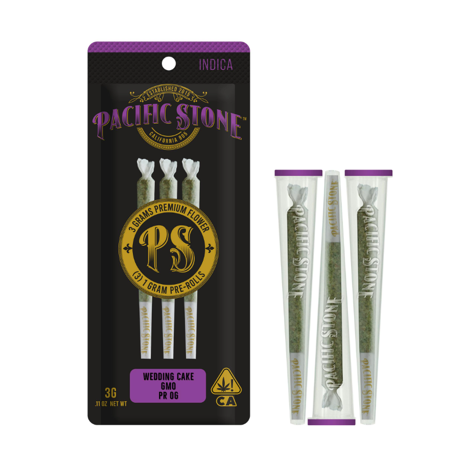 Photograph of Product: [Pacific Stone] Preroll Variety 3 Pack - 3g - Indica