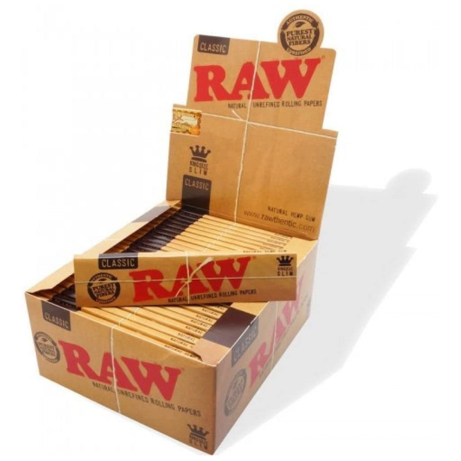 Photograph of product: Raw Classic King Size Slim Rolling Papers