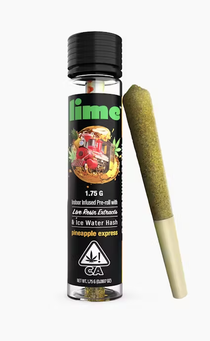 Photograph of product: Lime - Preroll - Infused - Pineapple Express - 1.75G