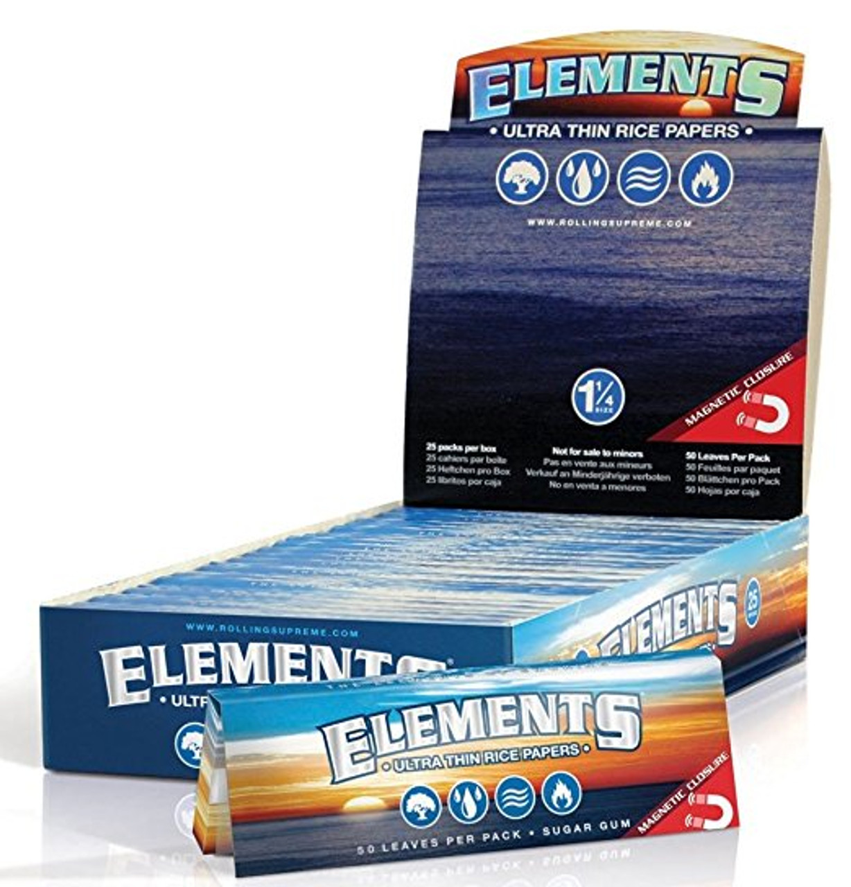 Photograph of Product: Elements Rice Papers Ultra Thin 1 1/4