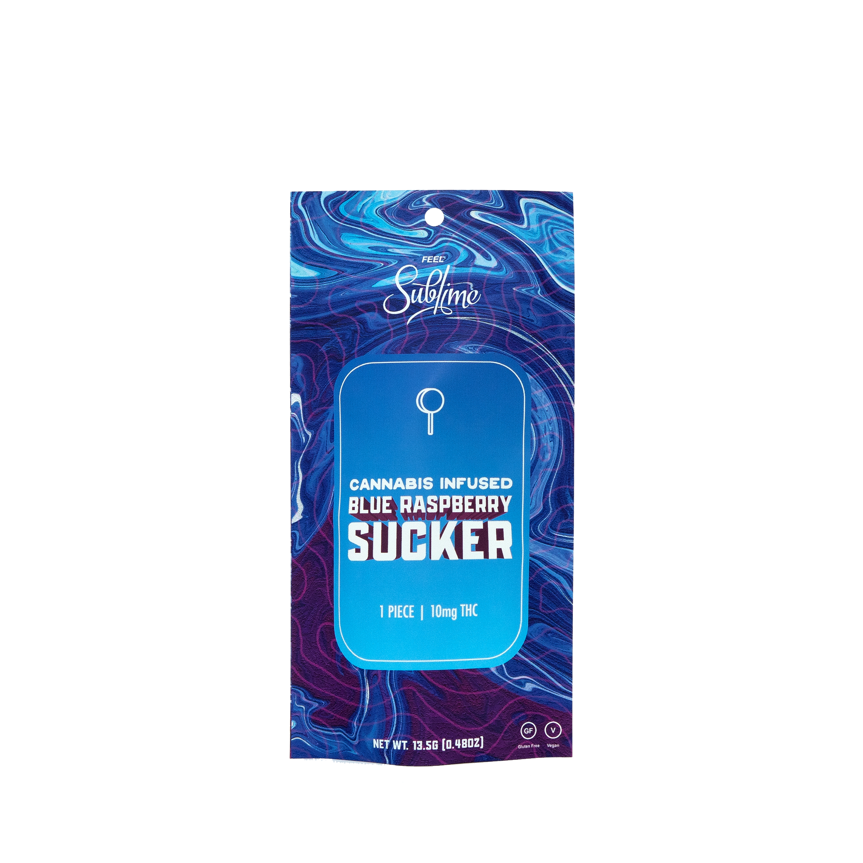 Photograph of product: Blue Raspberry Sucker | 10mg