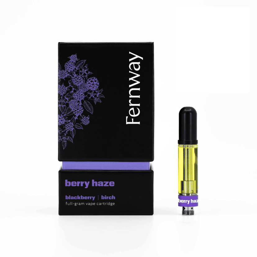 Photograph of product: Berry Haze (I) - Distillate 510 Vape Cartridge