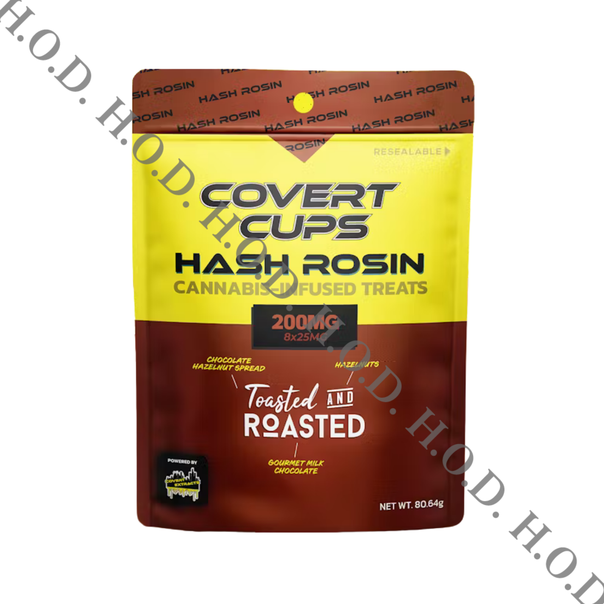 Photograph of product: Covert Cups Toasted & Roasted au chocolat Rosin Chocolate Cups 200mg