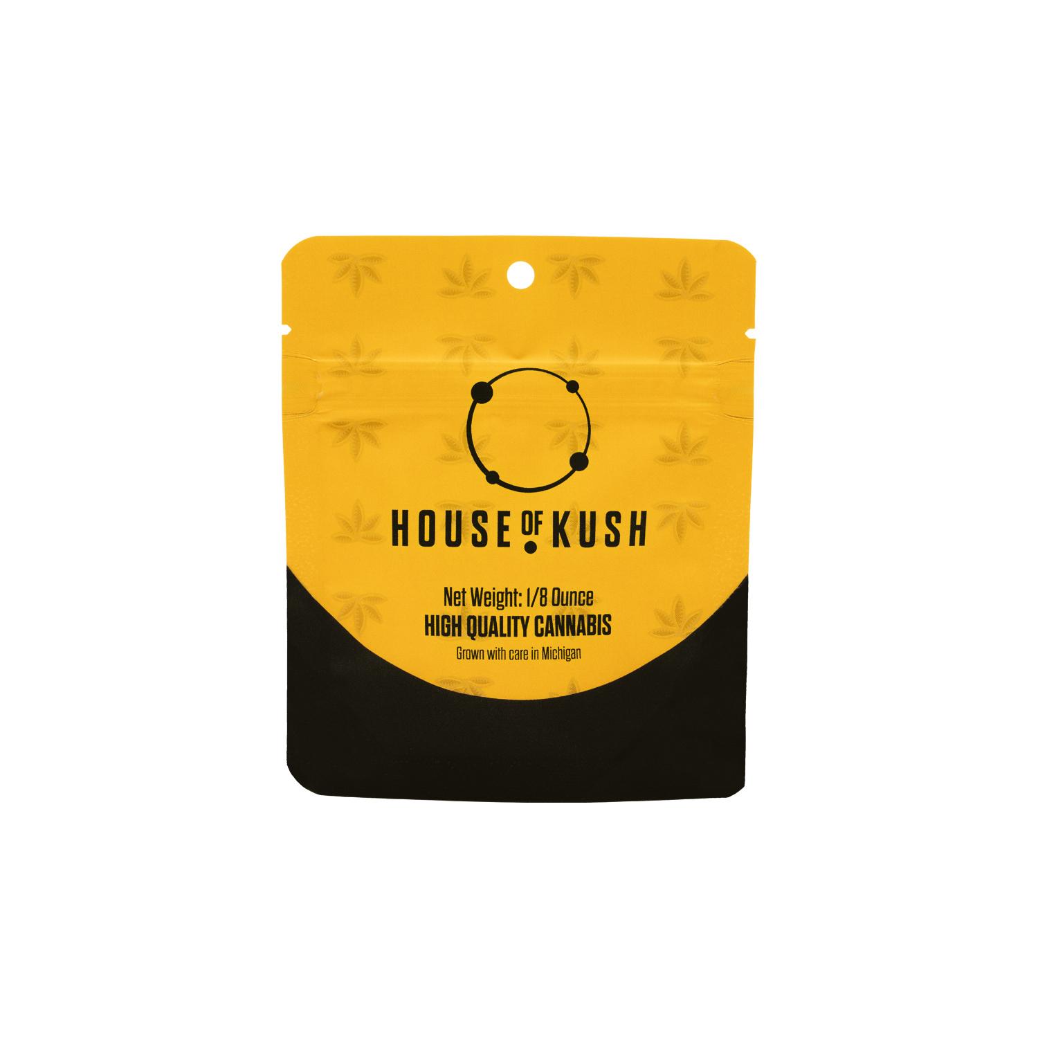 Photograph of product: Lemon Cooler Kush Prepacked Flower | House of Kush - 3.5g