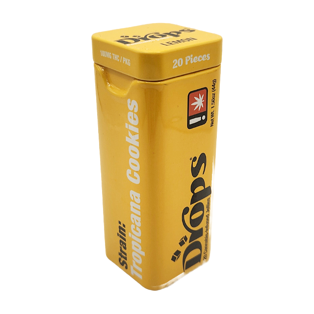 Photograph of product: Drops- 100mg Lemon Gummies 20pk
