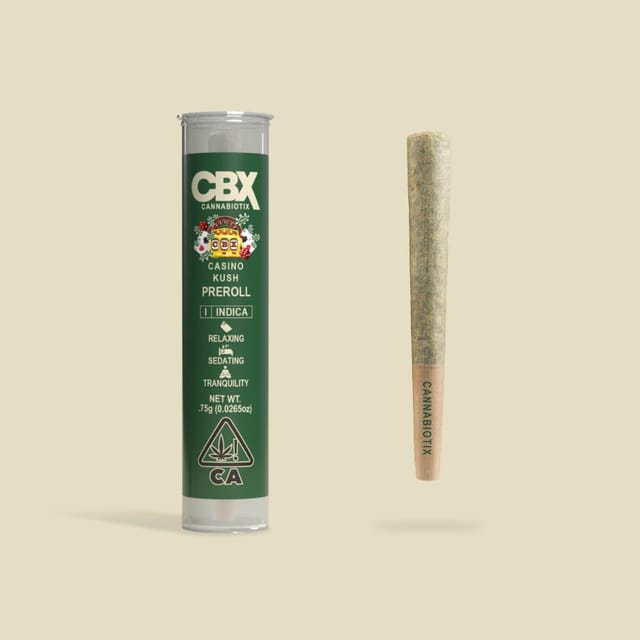 Photograph of product: CBX - Casino Kush (I) Pre Roll |  .75g - 