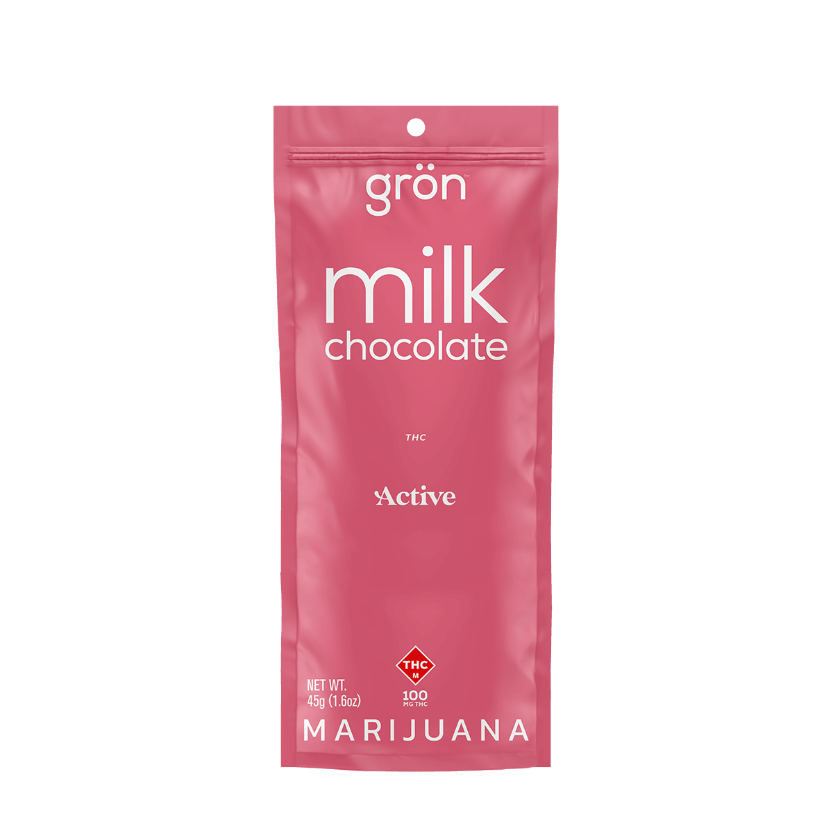 Photograph of product: GRN - CHOCOLATE - 100MG - 10PK - MILK - Oui'd