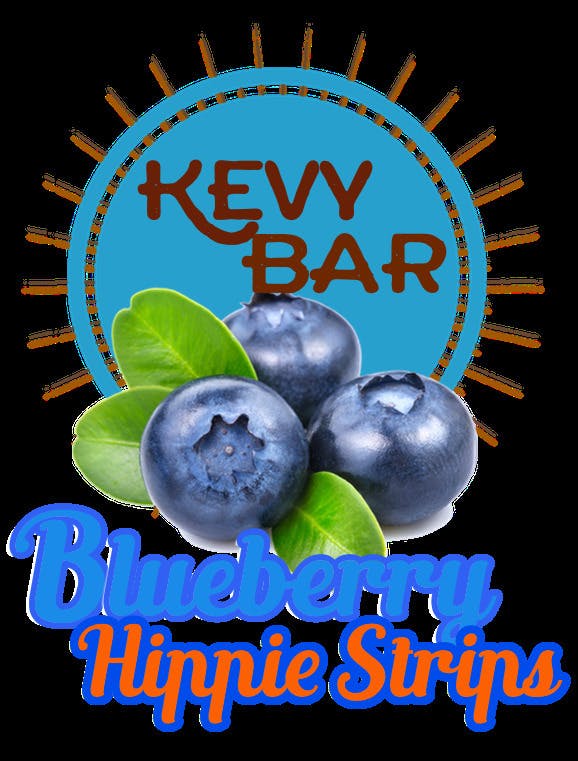 Photograph of product: Kevy Hippie Strips 200mg Blueberry