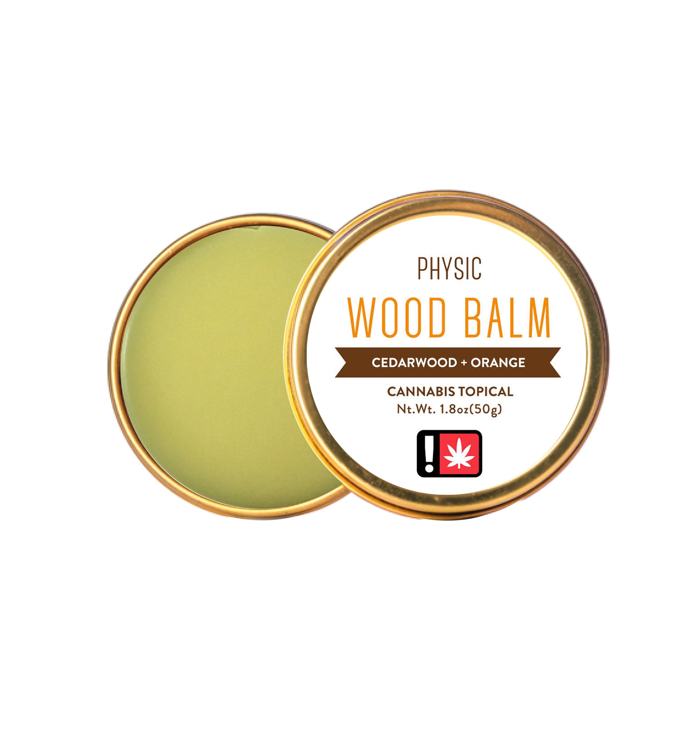 Photograph of product: Physic - Wood Balm 3:1 CBD Cedarwood & Orange - Topical 1.8oz