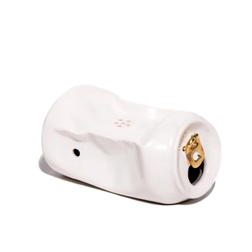 Photograph of product: Ceramic Can Pipe w/ 24k Gold Tab - Artist; Candy Relics