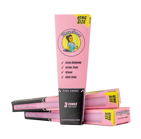 Photograph of product: Pink | King Size Cones | 3 pack