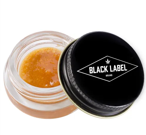 Photograph of product: Black Label Concentrate 1g AJs Sour Diesel Sugar