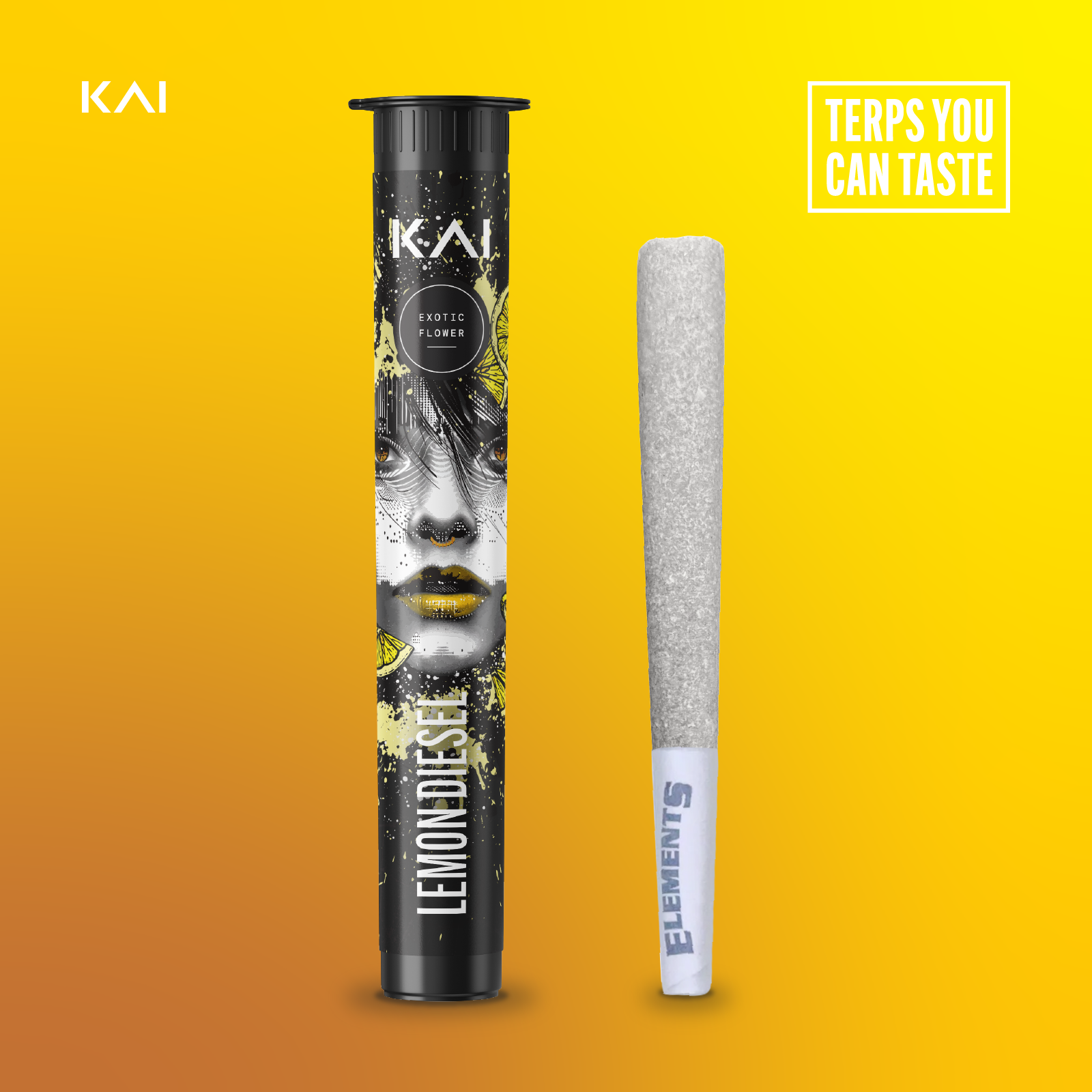 Photograph of product: KAI Oui'd Co. | Lemon Diesel Pre-Roll