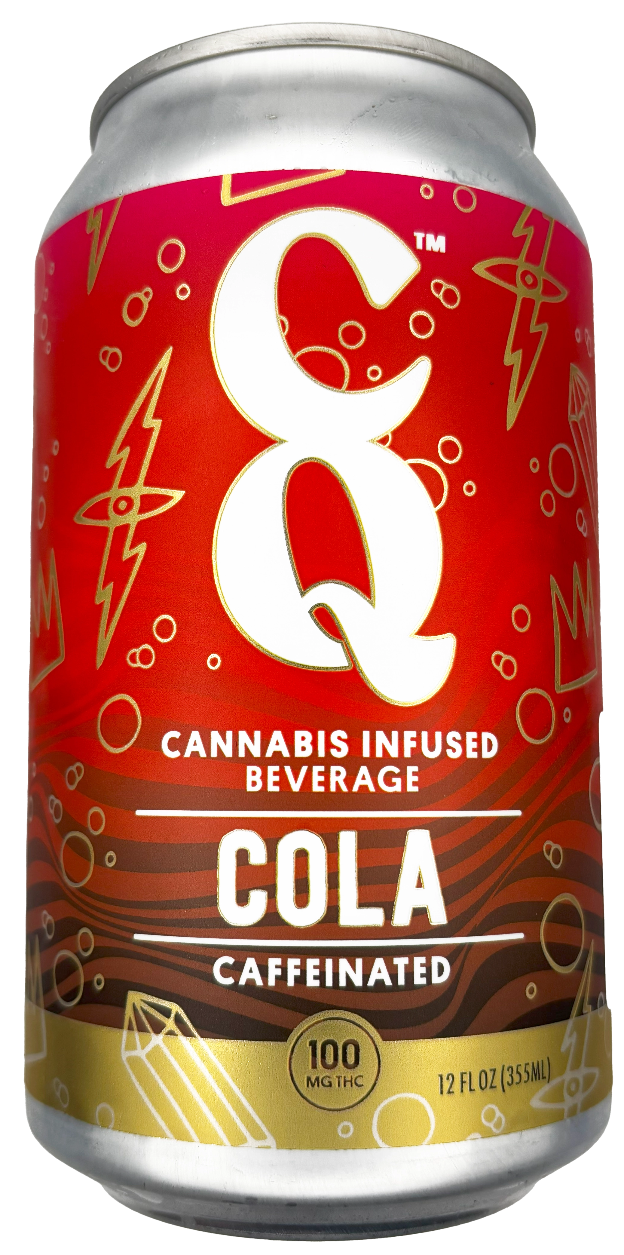 Photograph of product: CQ | Cola | Soda Beverage | 100mg TH-oui