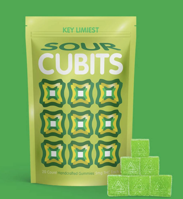 Photograph of product: Sour Key Lime | Soft Lozenge [20pk x 5mg]