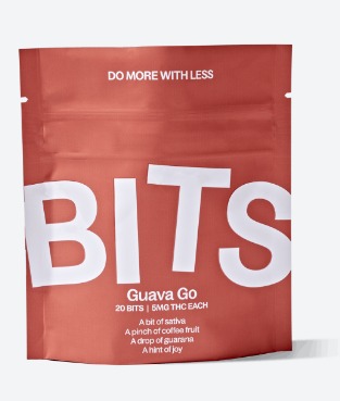 Photograph of product: Bits: Guava Go | 100mg | 20pk