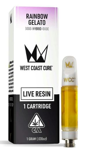 Photograph of product: RAINBOW GELATO [H] 510 THREAD - LIVE RESIN - 1 G