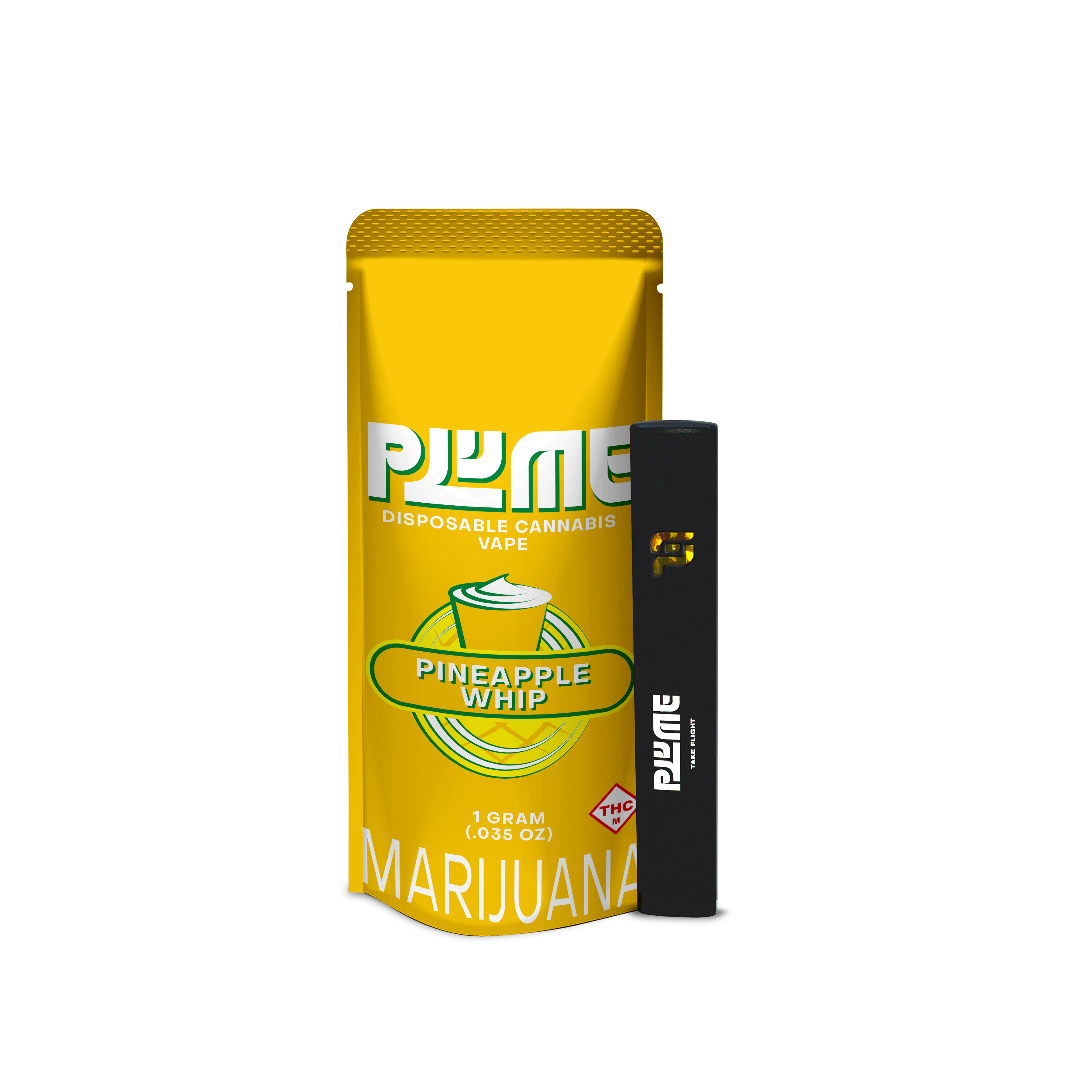Photograph of product: Pineapple Whip - Plume - 1g Disposable Vape Pen