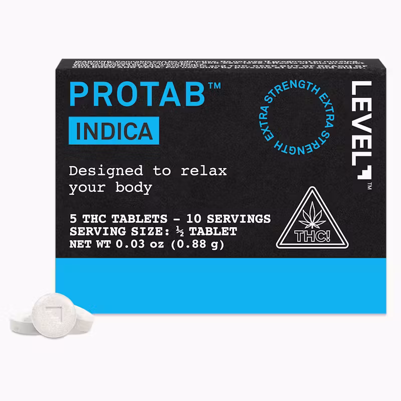 Photograph of product: Level | Protab Oui'd - Extra Strength tablets 5ct, 100mg