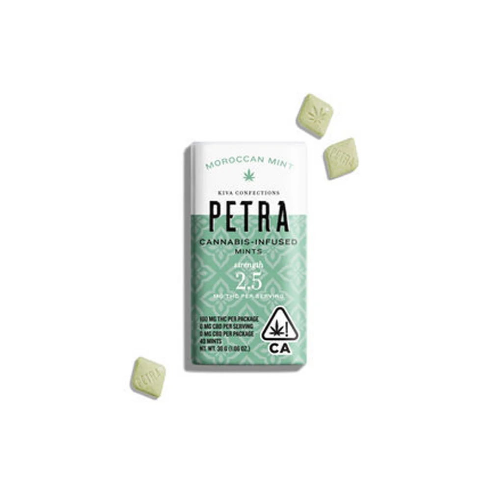 Photograph of product: Petra Mints - Moroccan Mint Microdoseable Mints 100mg