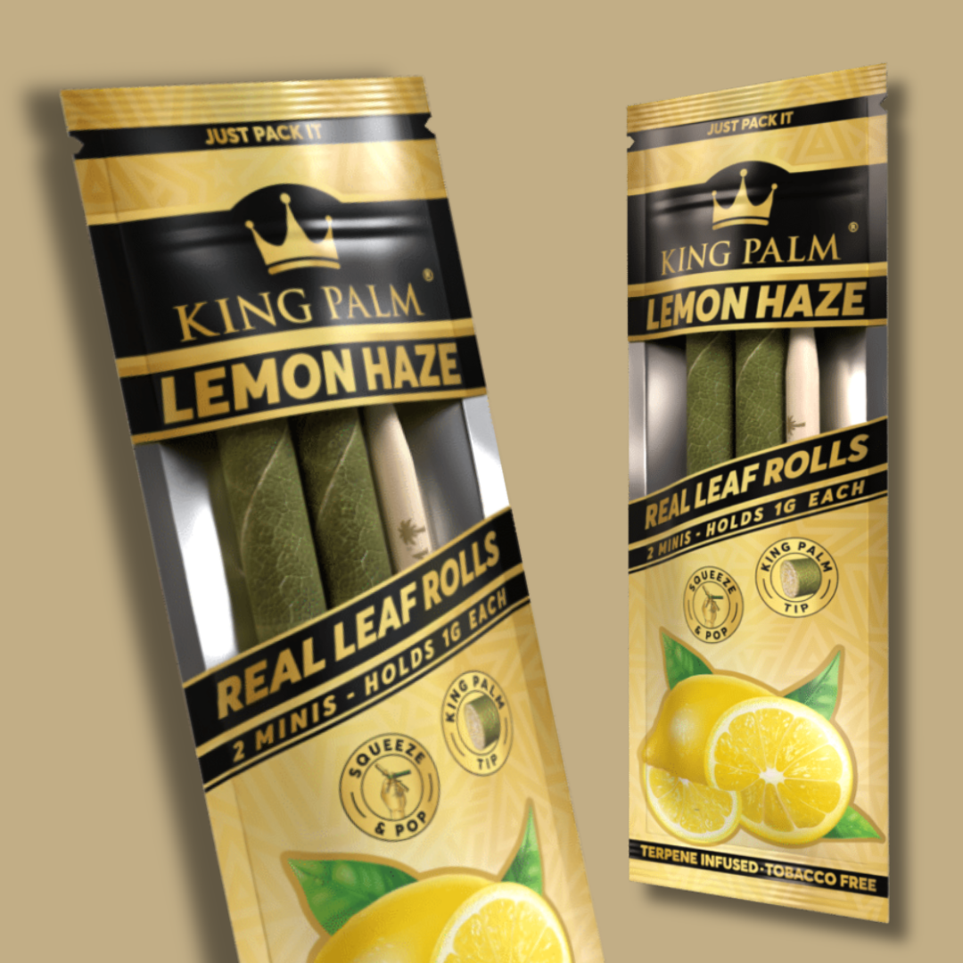 Photograph of product: King Palm Mini Terp Infused Wraps Lemon Haze