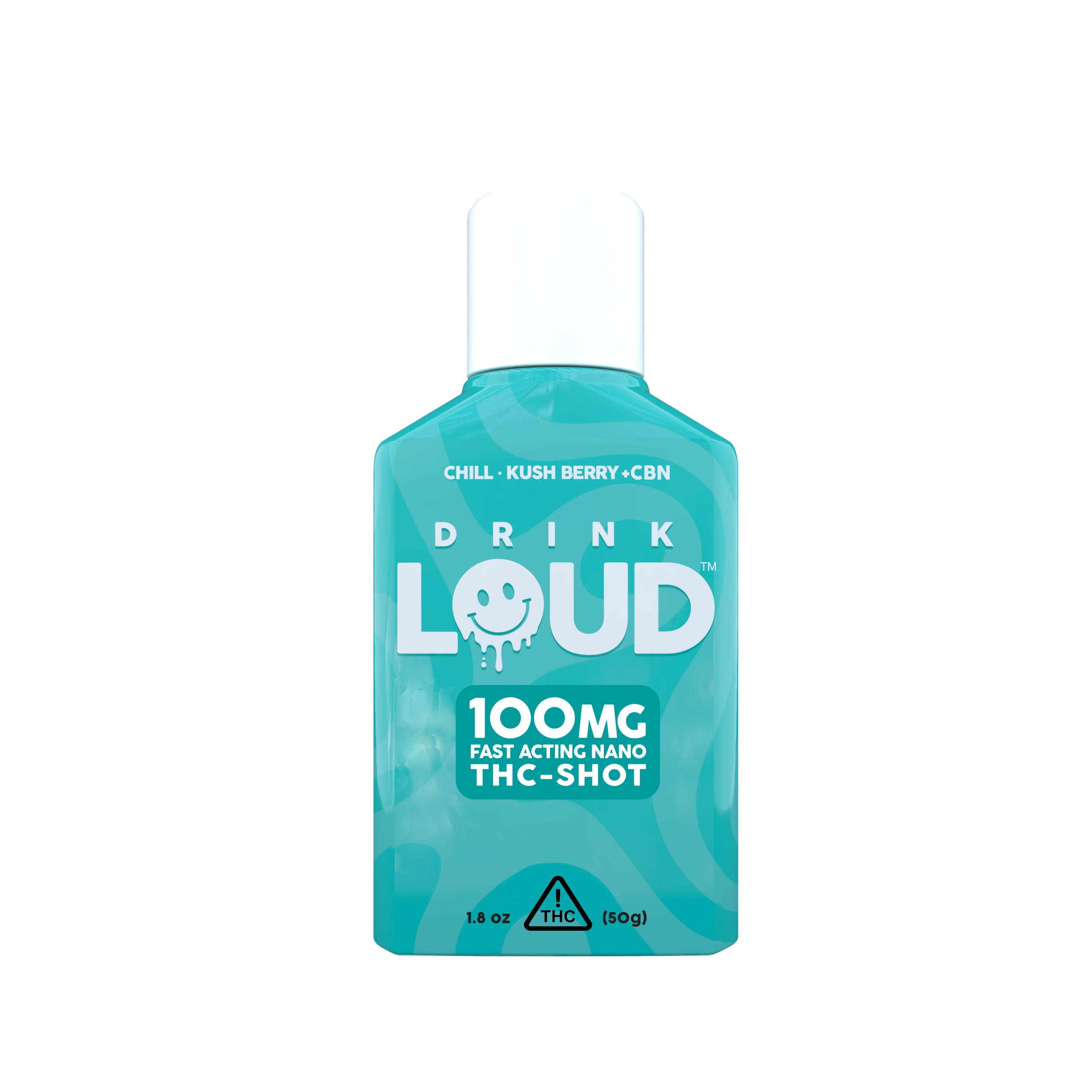 Photograph of product: Drink Loud | Kush Berry | 100mg TH-oui Shot