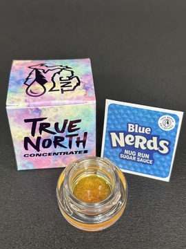 Photograph of product: Blue Nerds Nug Run Sugar Sauce | True North Concentrates | 1g