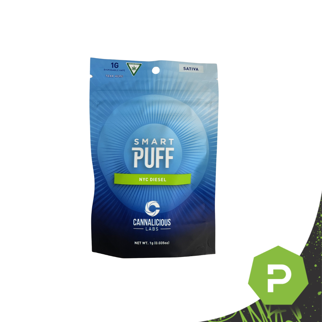Photograph of product: Cannalicious Disposable SmartPuff | NYC Diesel
