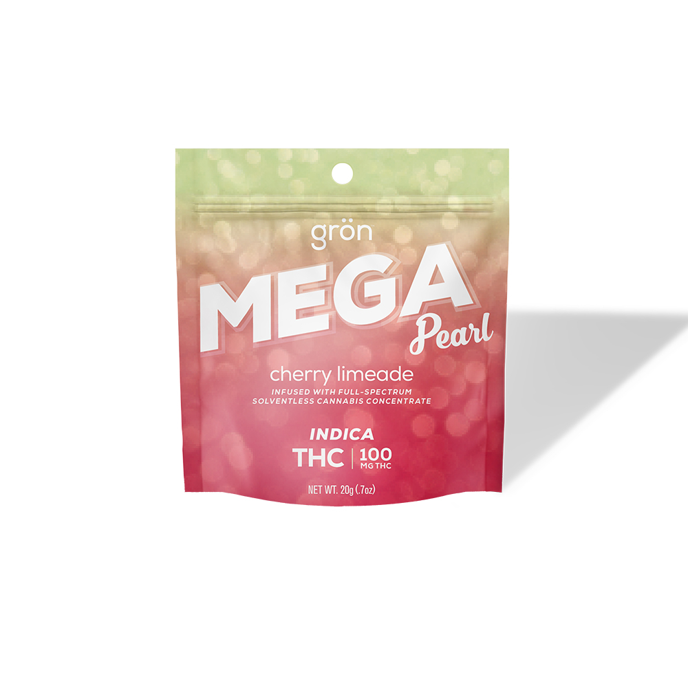 Photograph of product: Gron Mega Pearls 2pk/100mg- Cherry Limeade