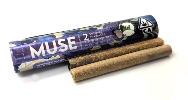 Photograph of product: Muse Infused PreRoll 2 Pack - Royal Fire x GG4 (I)