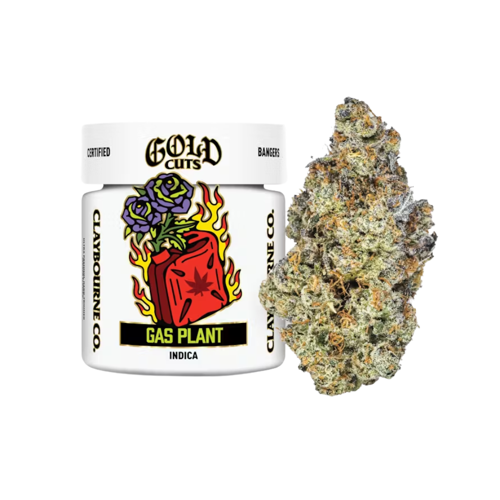 Photograph of product: GAS PLANT 3.5G - GOLD CUTS - CLAYBOURNE CO