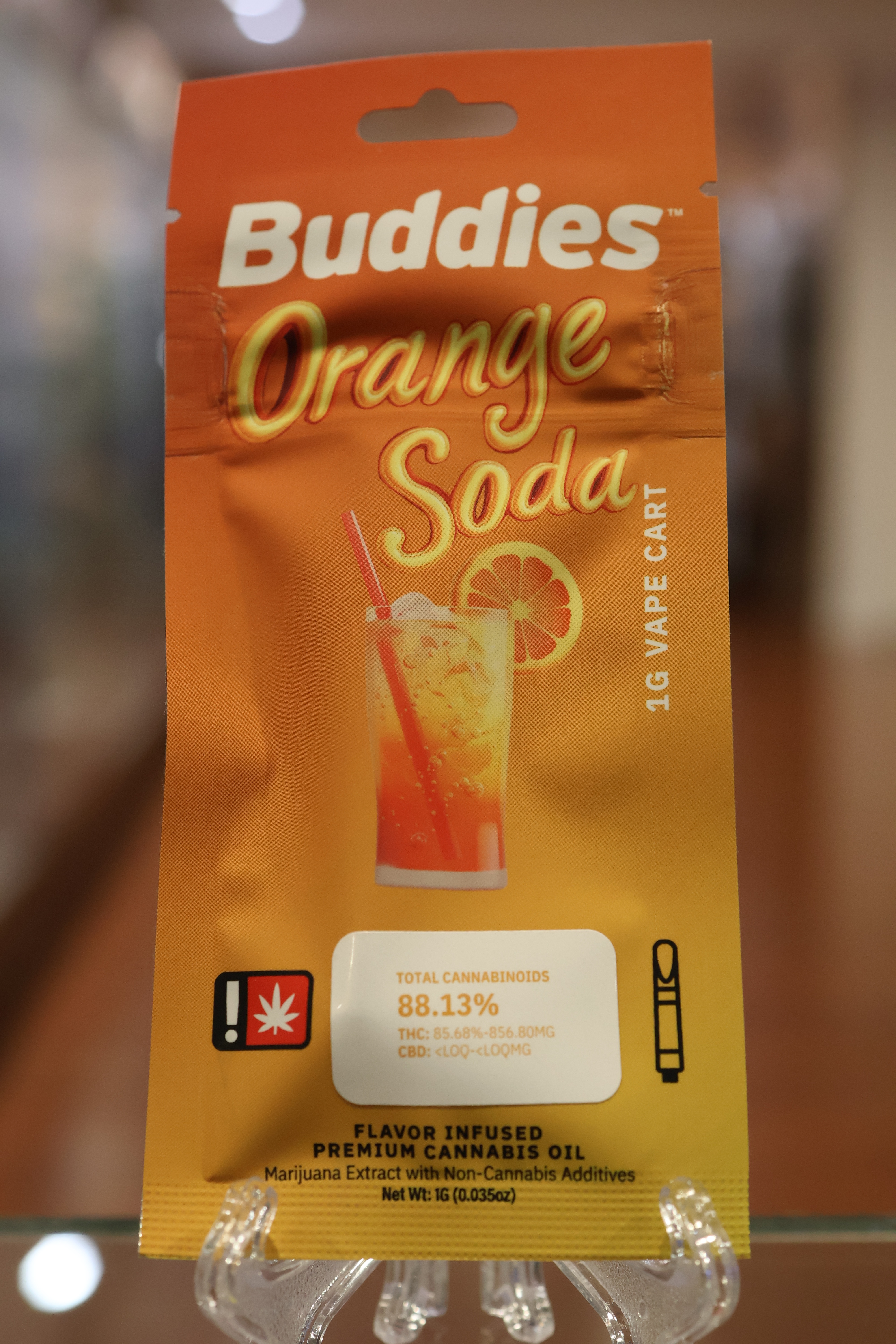 Photograph of product: Orange Soda Flavored Cart. (Buddies)