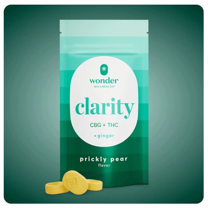 Photograph of product: Clarity Prickly Pear Troches (5mg TH-oui)(5mg CBG)/20pk