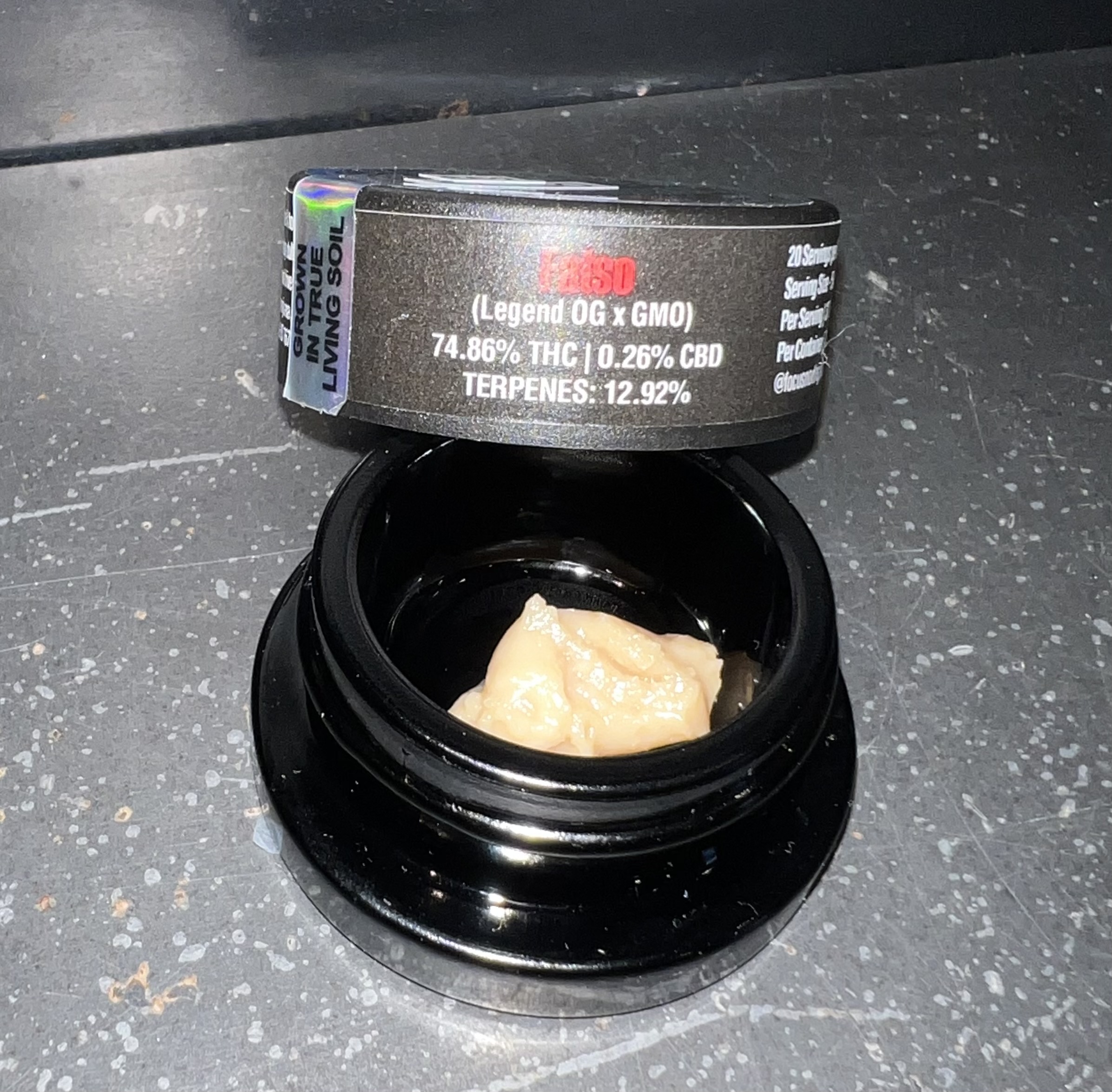 Photograph of product: Focus North | Fatso Live Rosin