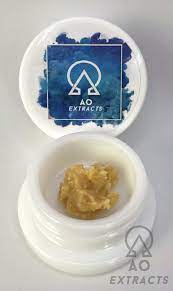 Photograph of product: AO Extracts | Wax | 1G | Banana Boof | Oui'd