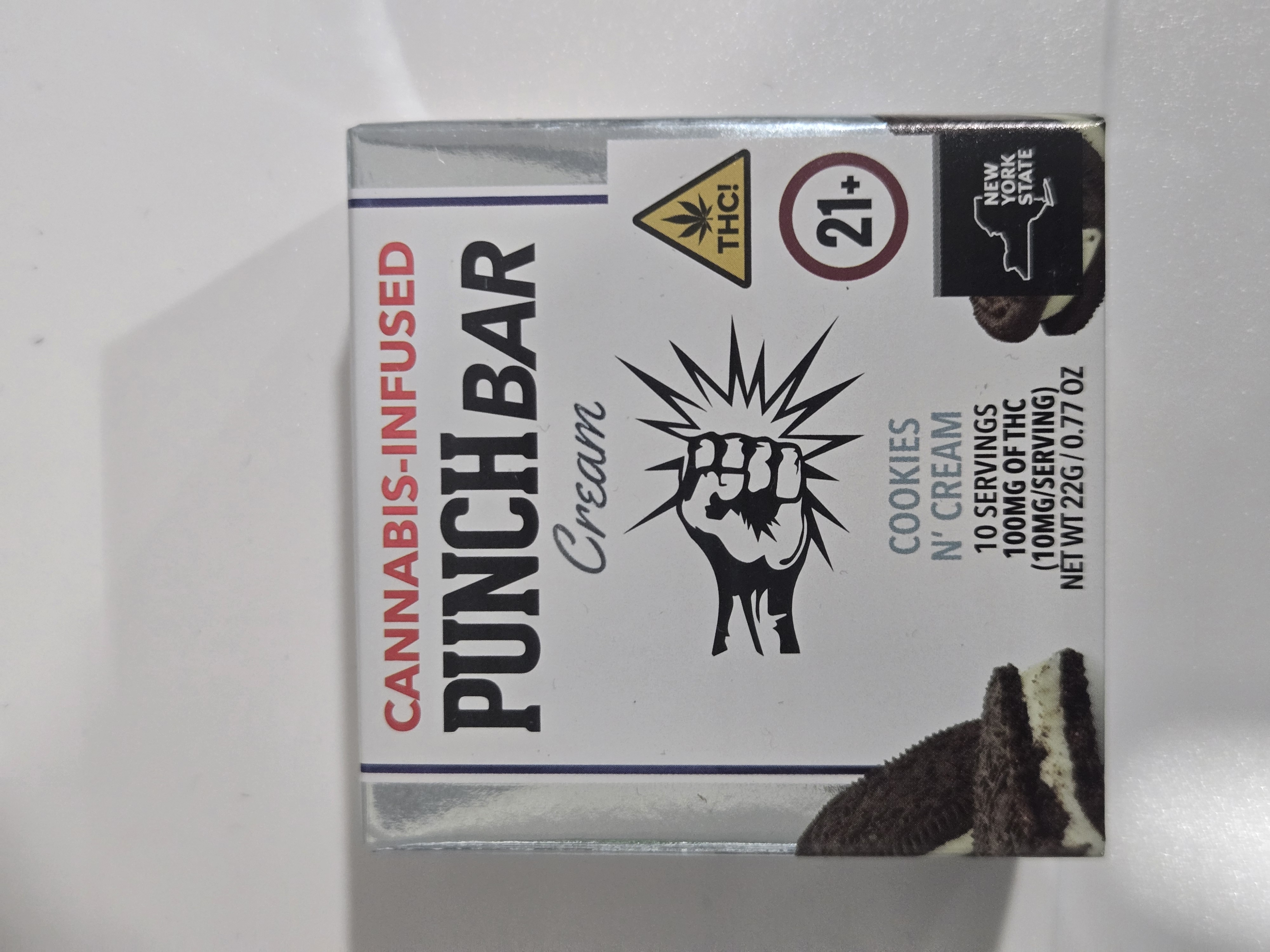 Photograph of product: Punch Bar 100mg | Cookies 'N' Cream (H)