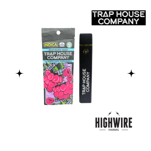 Photograph of product: Trap House Co. Disposable Raspberry Kush 1g