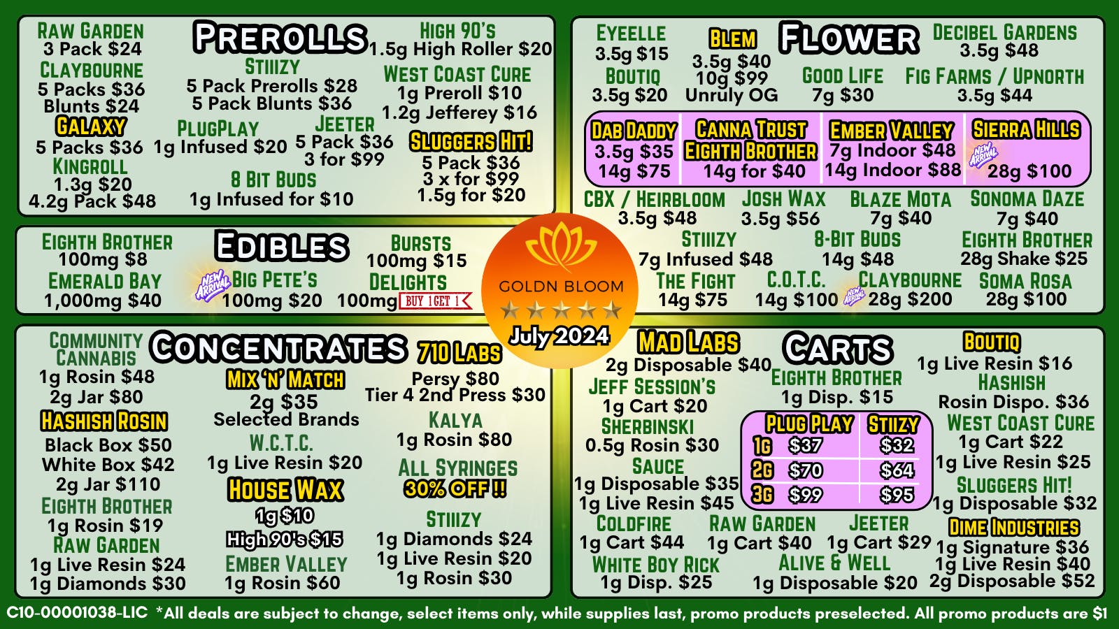 Photograph of product: July Deals