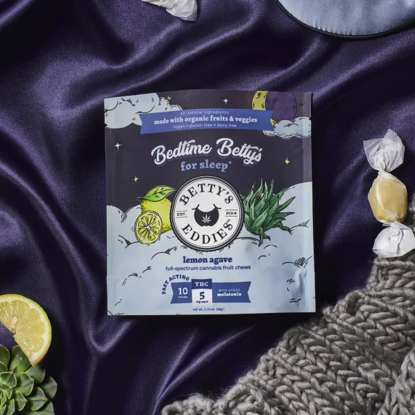 Photograph of product: Betty's Eddies 100mg Fruit Chews - Lemon Agave