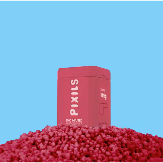 Photograph of product: Pixils | Cherry Sugar Clusters | 200mg Edible