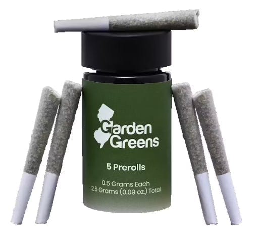 Photograph of product: Garden Greens Zoreoz Pre-Rolls 5pk - 2.5g