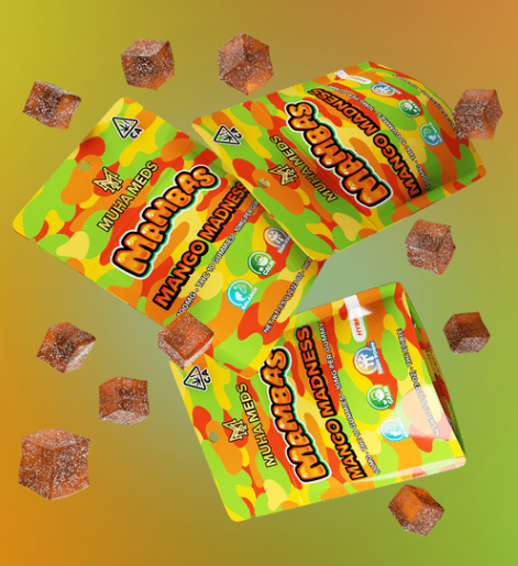 Photograph of product: 10pk Mango Madness Distillate Gummies - Muha Meds