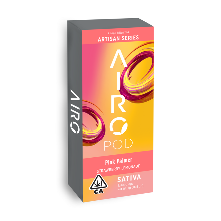 Photograph of product: Airo Pod - Pink Palmer Vape Cartridge