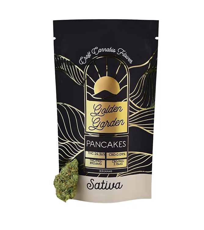 Photograph of product: Golden Garden | Pancakes Flower - 3.5g
